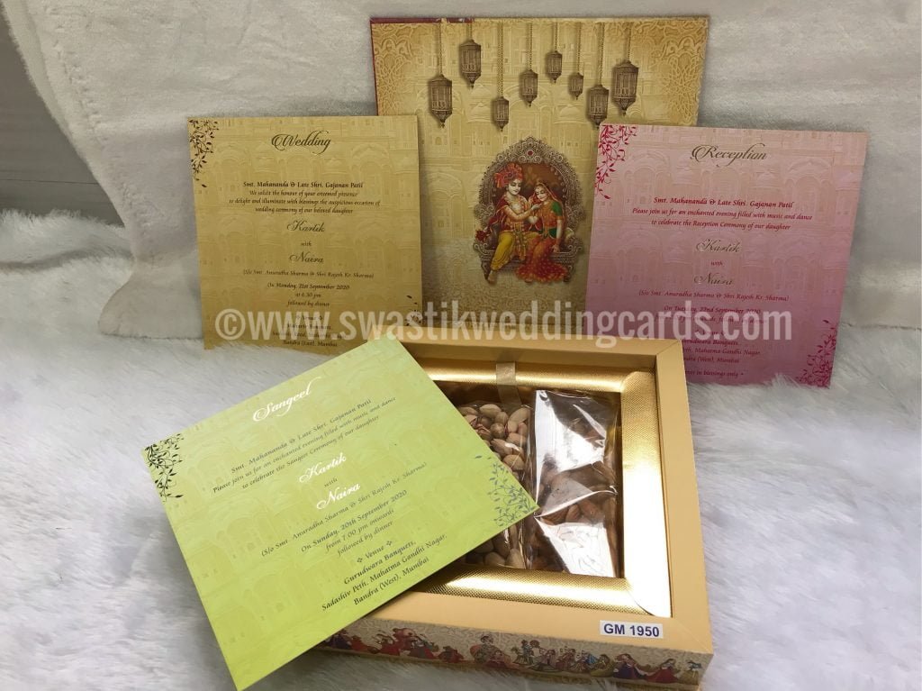 Dry Fruits and Chocolate Invitation Cards